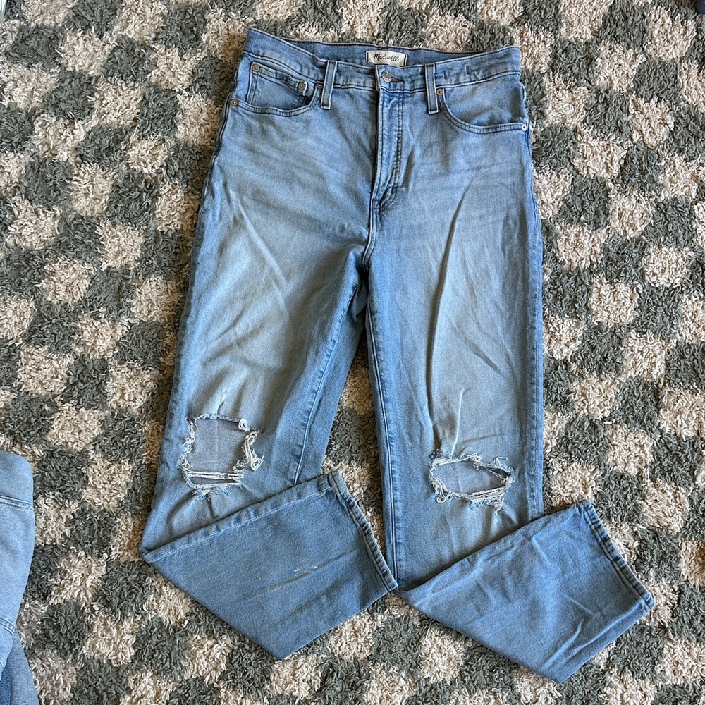 Madewell The Perfect Vintage Straight Jeans in Light Blue